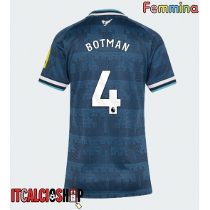 Newcastle United Sven Botman #4 Seconda Maglia Femmina 2026-27 Manica Corta